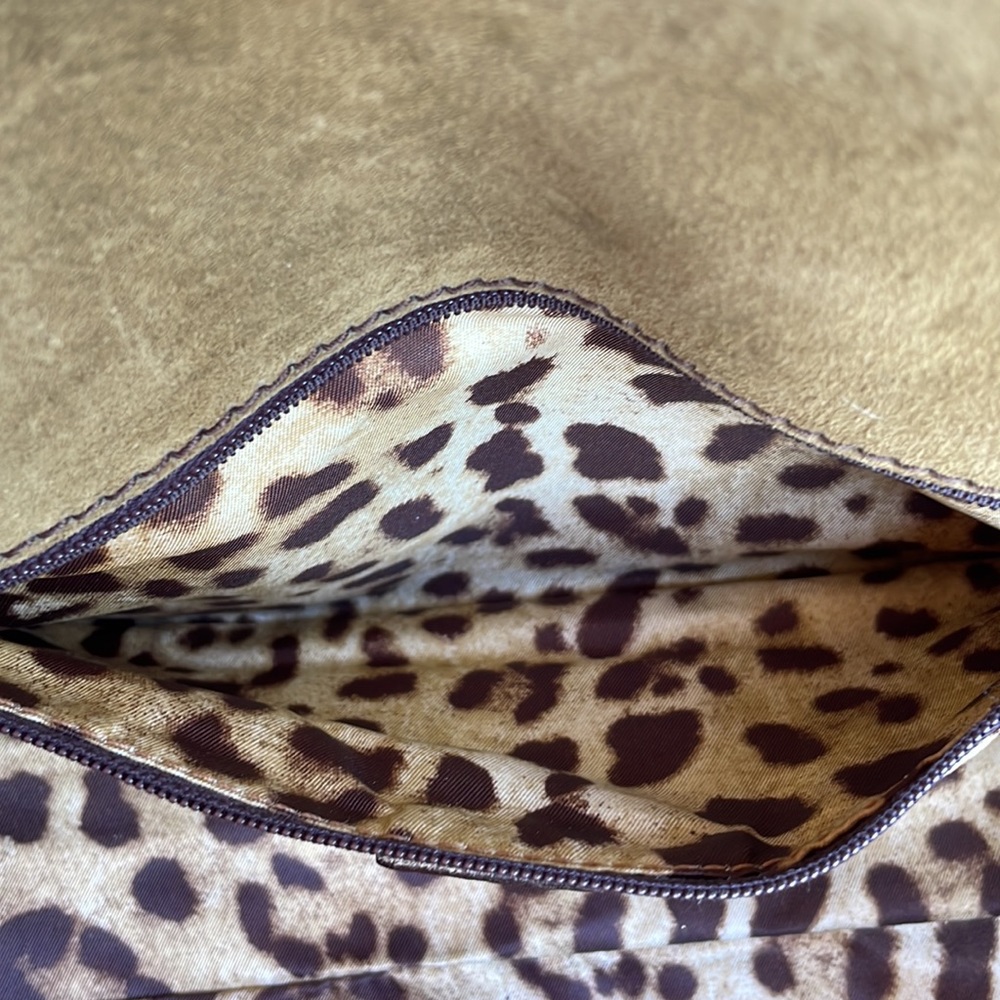 DOLCE & GABBANA vintage golden bronze shoulder handbag, never used - Picture 9 of 14